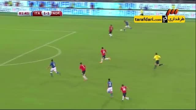 خلاصه بازی ایتالیا 2 - 1 نروژ