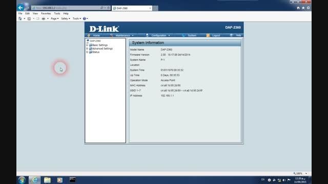 Config Access Point D-Link 2360