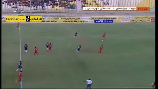 خلاصه بازی فولاد خوزستان 0-2 استقلال خوزستان