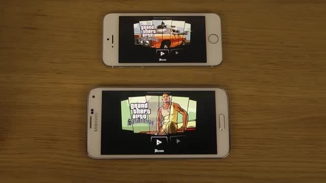 GTA San Andreas Samsung Galaxy S5 vs. iPhone 5S ...