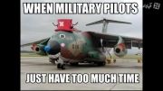 شوخی با هواپیما ارتشی