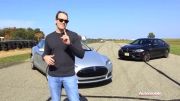Tesla Model S vs BMW M5 Drag Race