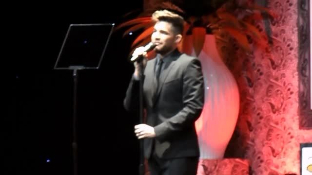 Adam Lambert singing at  Family Equality Council&#039;s Annu
