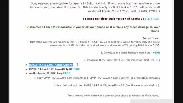 How to Root Sony Xperia Z1 4.4.4 -The easiest way - You