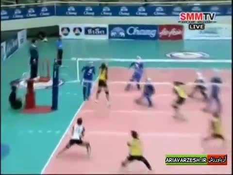 برهانی پشت خط زن تیم ملی والیبال دختران ایران