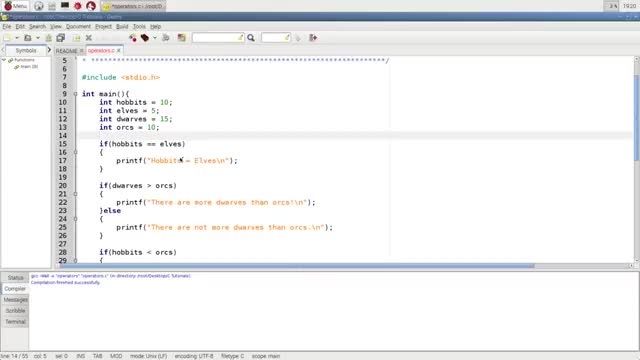 Learn C Programming on Raspberry Pi - 11 - Comparisons