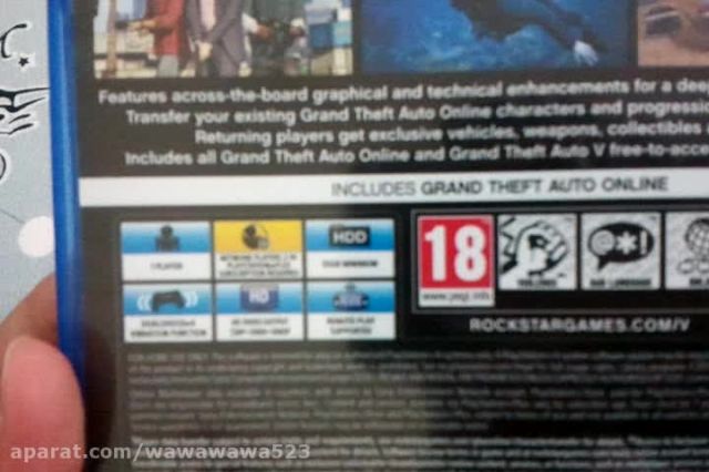 آنباکسینگ بازی GTA V برای PS4