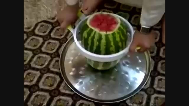 بریدن هندوانه به سبک جدید