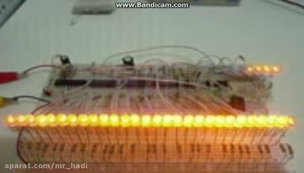 PIC12F675 32 LED PWM CONTROLLER WITH 74HC595, PIC16F84A