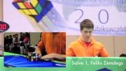 فینال مسابقه جهانی روبیک3x3x3 بین Feliks zemdegs و Mats valk