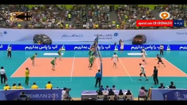 والیبال جام ملت های آسیا : ایران 3 - 1 استرالیا
