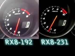 Mazda RX-8 192hp Vs 231hp