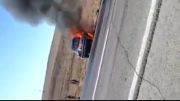 18+ زنده زنده سوختن پنج نفر در ماشین ( جاده اهر - تبریز