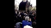 مراسم نخل برداری یزدیها در میدان صادقیه تهران
