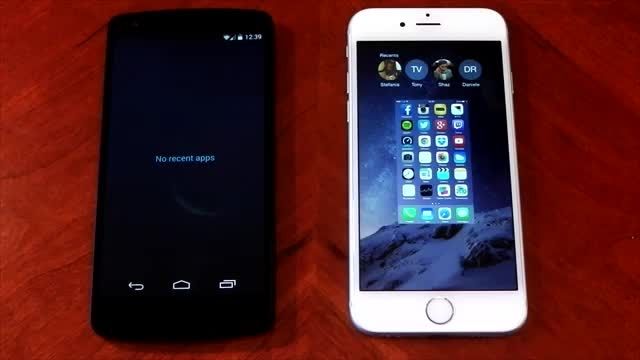 Nexus 5 vs iPhone 6 speed test