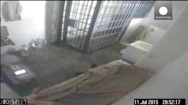 تصاویر ویدئویی ال چاپو در لحظه فرار از زندان