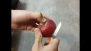 واکس سفید روی سیب (بدون شرح)