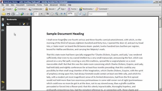 افزودن bookmark به سند PDF