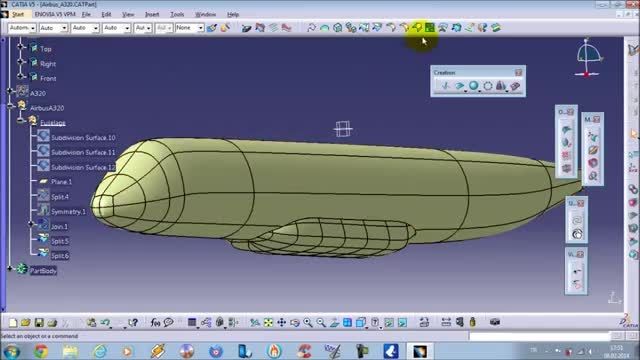طراحی هواپیما در محیط Imagine and Shape در CATIA