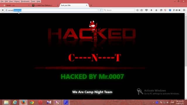هک شدن سایت خارجیه دیگر