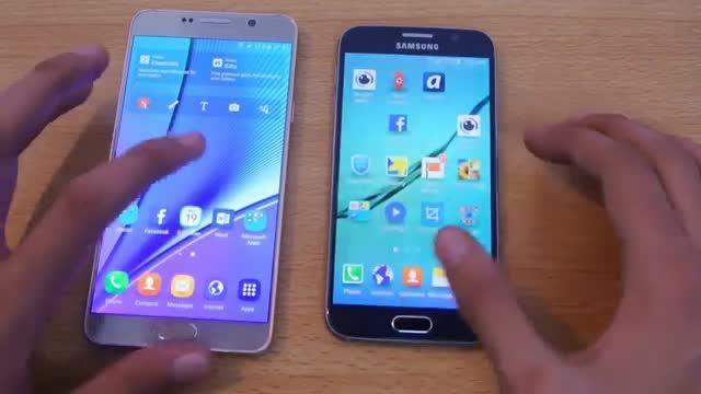 Galaxy Note 5 vs Galaxy S6 _Apps Speed Test