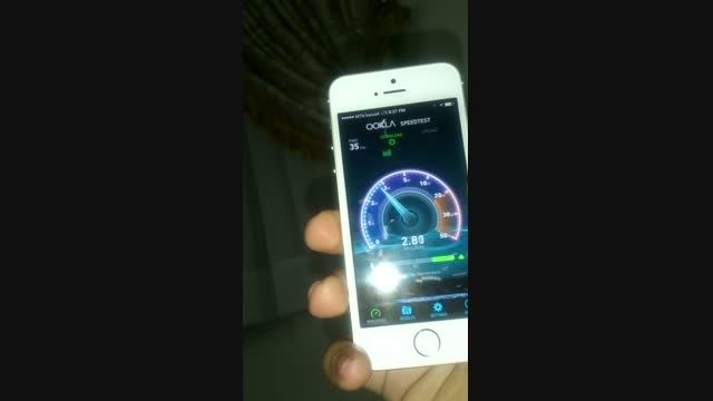 تست سرعت 4Gایرانسل در تهران بزرگ ازخودم (RA)
