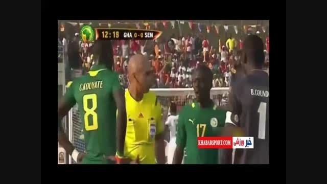 غنا	۱-۲ سنگال (گلهای بازی)