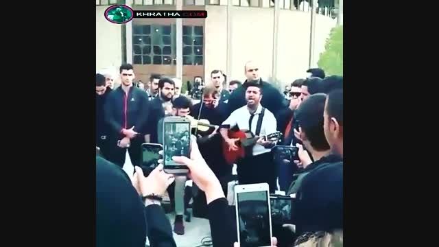 اجرای خیابانی مجید خراطها در پارک دانشجو