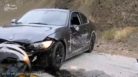 تصادف BMW در تپه لس آنجلس
