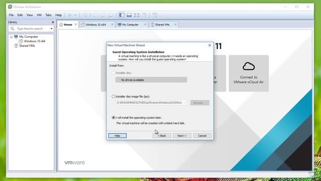 آموزش ساخت ماشین مجازی در VMWare Workstation 11