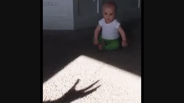 ترسیدن بچه ازسایه