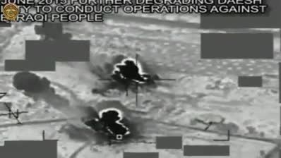 حمله هوایی عراق به داعش در بیجی