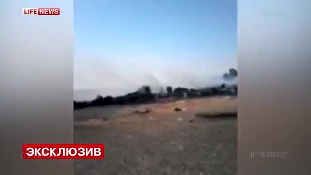 ویدئوی نخستین لحظات سقوط هواپیمای روسی