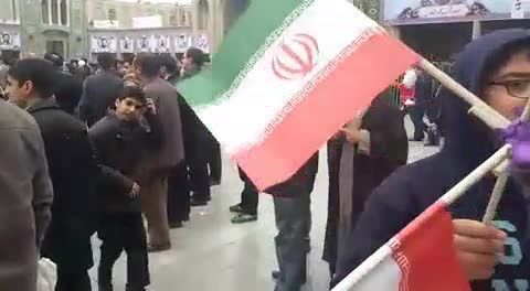 حضور پرشور مردم قم در سفر روحانی قسمت اوّل