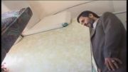 نماز خواندن دکتر احمدی نژاد در هواپیما