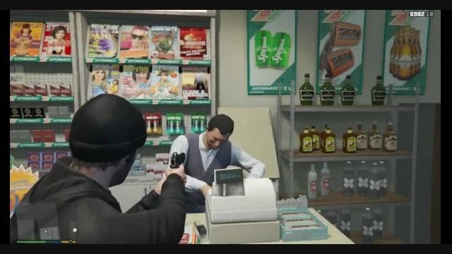 سرقت از فروشگاه در بازی HD  GTA V