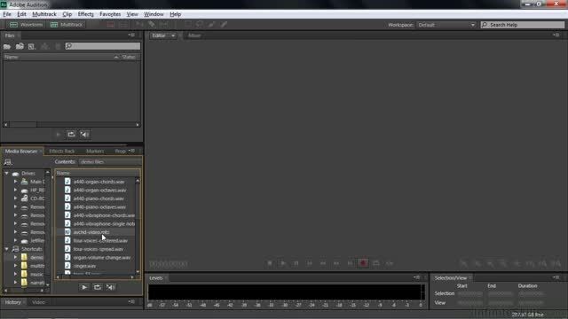 چگونگی کار با صدا در فایلهای ویدئو درون Adobe Audition