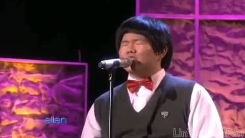 خواننده ی فوق العاده ی چینی در برنامه ی ELLEN SHOW