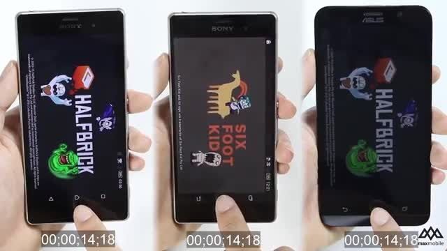 Asus Zenfone 2 vs Sony Xperia Z3 - Apps Speed test