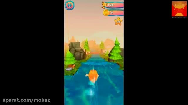 گیم پلی بازی اندرویدی Choppy Fish : 3D Run