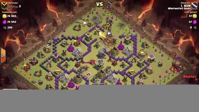 Clash of Clans - TH10 - GoLaLoon - War 92 vs فزعه - BEN