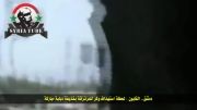 القابون - وقتی تانک از چند متری مخفیگاه تروریست ها رو میزنه