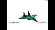 برخورد SU-37 با توده ی هوا |CFD |