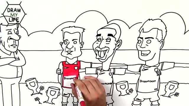 نقاشی کردن زندگی فوتبالی تیری هانری