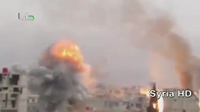 حمله هوایی نیروی هوایی سوریه به تروریستها
