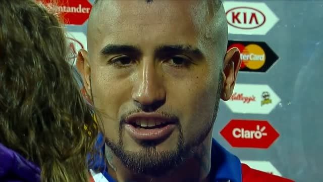 مصاحبه آرتورو ویدال پس از برد مقابل آرژانتین