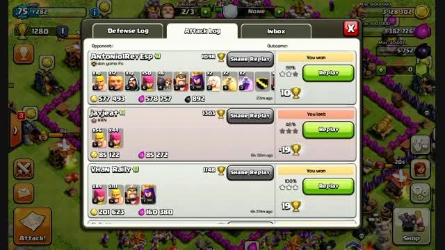 clash of clans loot