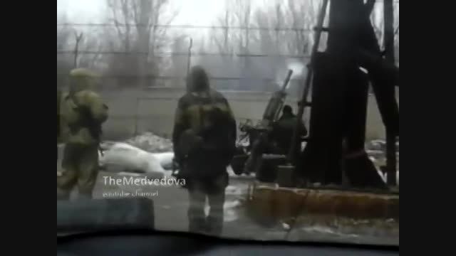 استفاده روسگراها از خمپاره انداز اتوماتیک2B9M در اکراین