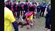 مازندلیگ/ قربانی كردن گوسفند در تمرین نساجی مازندران