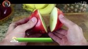 چطوری یک سیب را به شکل یک قو تزئین کنید!